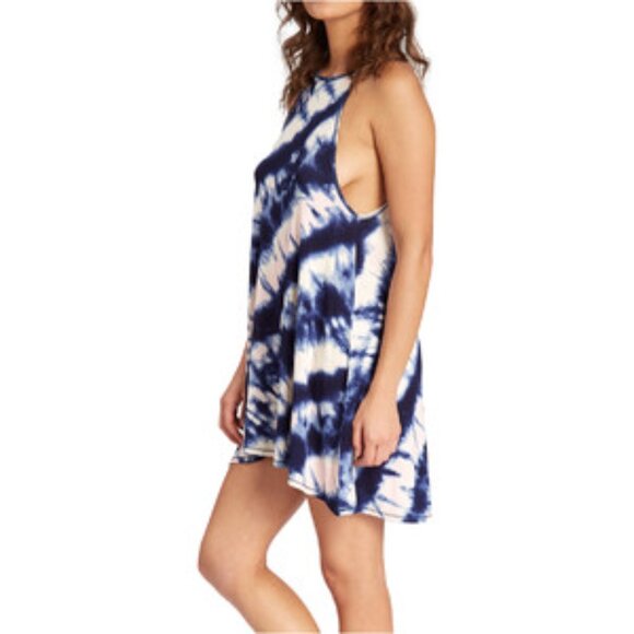 Billabong Dresses & Skirts - Billabong Womens midi Dress - SZ Small Tyedye tie dye blue and pink tunic top